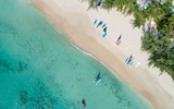 The beach at the Coral Reef Club in Barbados