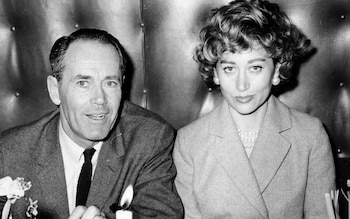 Afdera Franchetti with Henry Fonda in Hollywood, 1960 