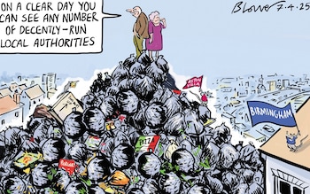 Blower Cartoon On a clear day you can see any number of decently - run local authorities