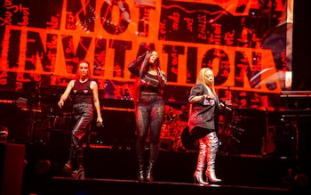 Sugababes performing at the O2