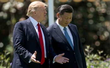 Donald Trump and Xi Jinping 