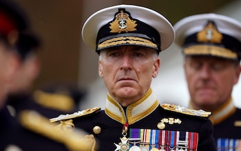 Admiral Sir Tony Radakin, pictured in May 2023
