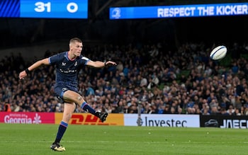 Sam Prendergast in action for Leinster