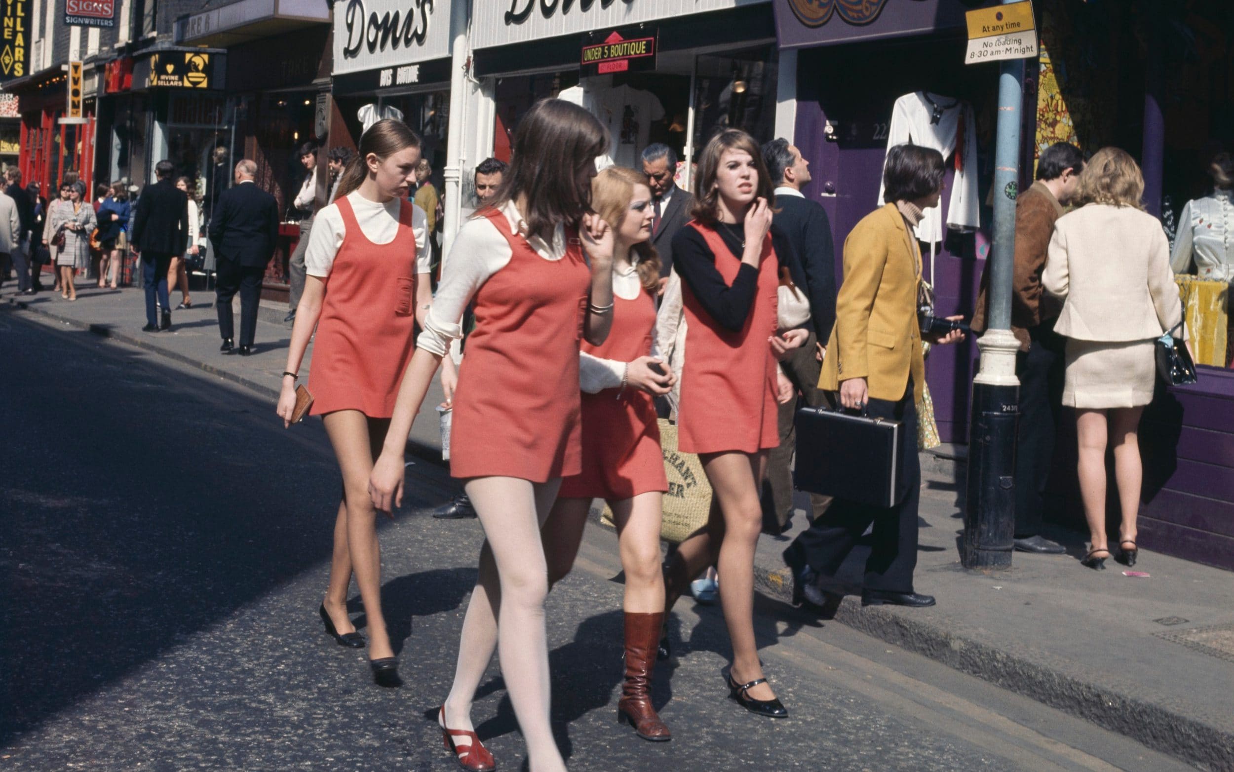 Dress to impress: shoppers on Carnaby Street in 1960s Soho
