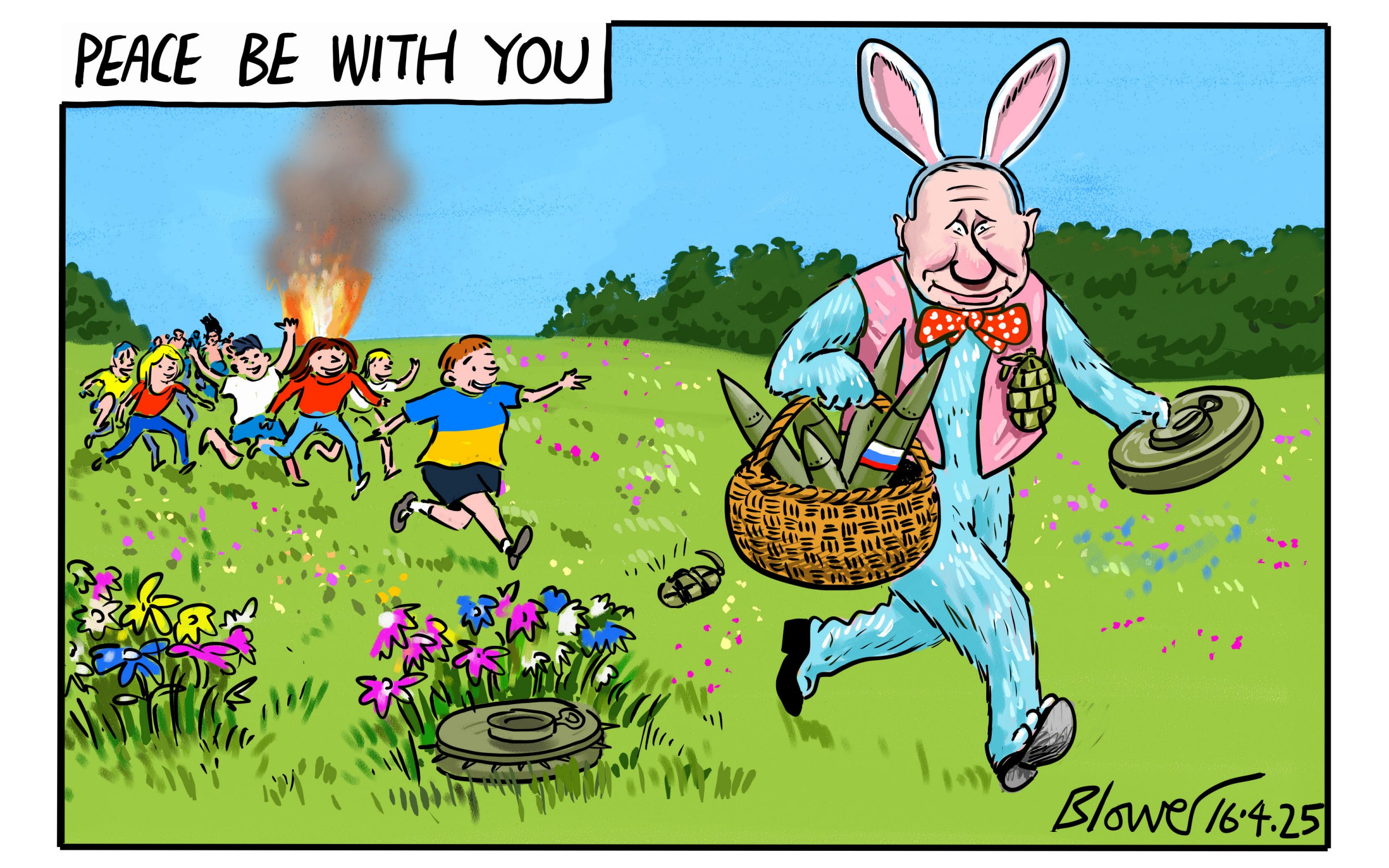 Blower cartoon