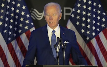 Joe Biden speaks in Chicago